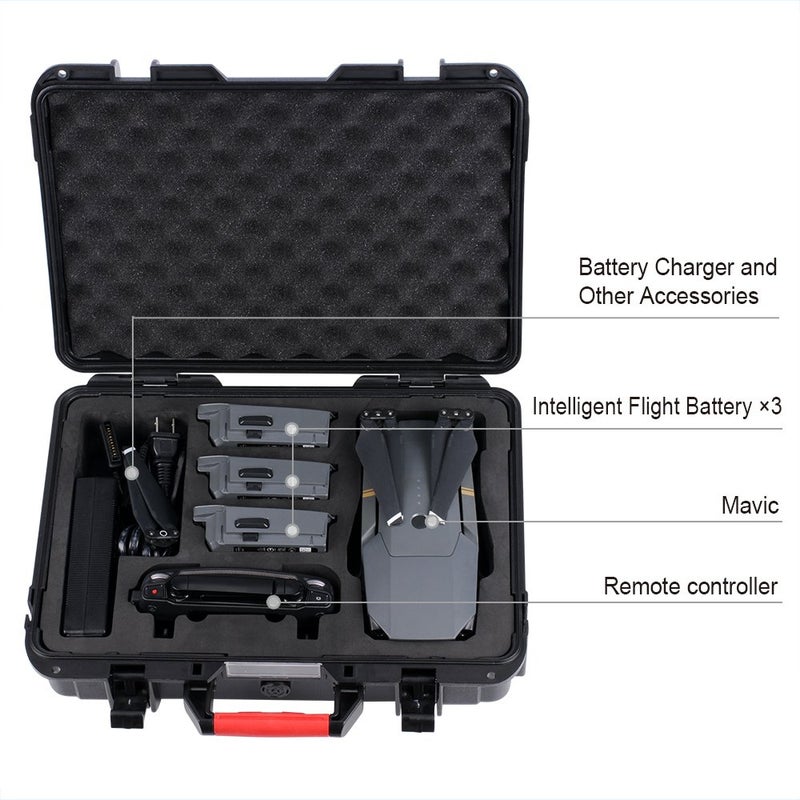 Smatree 10.2L Waterproof Carrying Case Compatible for Mavic Platinum/Pro Mavic-Fly More Combo (Not fit for Mavic 2 Pro/Zoom) - Image 2